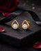 Gold Plated Floating Pearl Stud Earrings