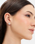 Silver Plated CZ Mini Heart Stud Earring