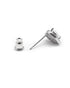 Silver Plated CZ Mini Heart Stud Earring