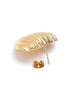 Gold Plated Bold Heart Stud Earring