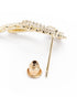Gold-Plated Sparkling Bow Bold Drop Earrings