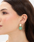 Gold Plated Natural Stone Drop Earring