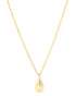18kt Gold Plated Shell Pendant and Chain Necklace