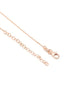 18kt Rose Gold Plated CZ Lariat Necklace