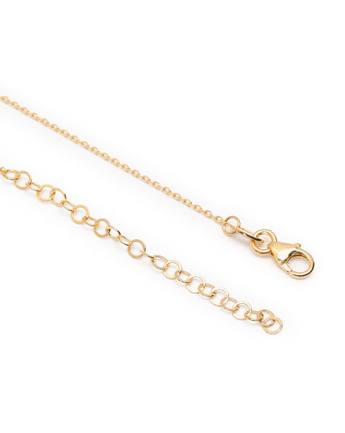18kt Gold Plated Circular Pendant and Chain Necklace