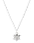 Rhodium Plated CZ Snowflake Pendant with Chain