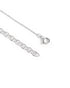 Rhodium Plated CZ Snowflake Pendant with Chain