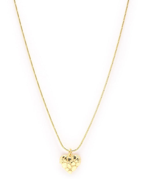 18kt Gold Plated Heart Pendant and Chain Necklace