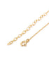 18kt Gold Plated CZ Green Stone Pendant and Chain Necklace
