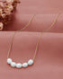 18kt Gold Plated Multiple Pearl Necklace