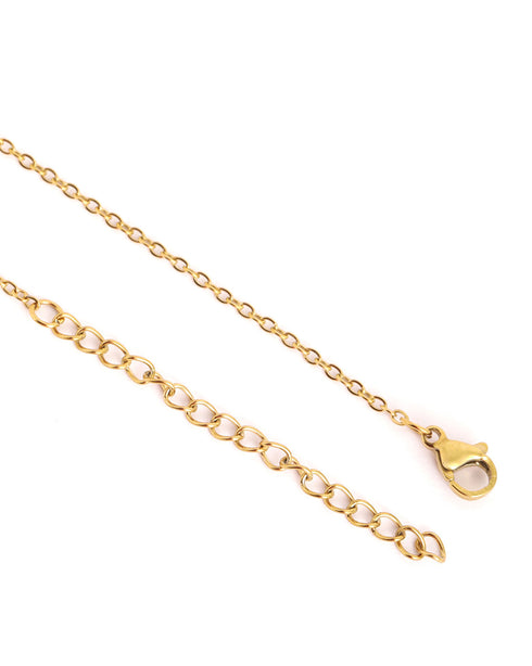 18kt Gold Plated Multiple Floral Enamel Necklace