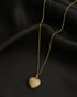 18kt Gold Plated Puffy Heart Pendant and Chain