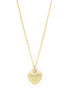 18kt Gold Plated Puffy Heart Pendant and Chain