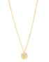 18kt Gold Plated Moon and Star Pendant and Chain