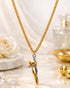 18kt Gold Plated Couple Hug Pendant and Chain