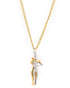 18kt Gold Plated Couple Hug Pendant and Chain