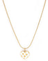 18kt Gold Plated Shell and Heart Pendant and Chain