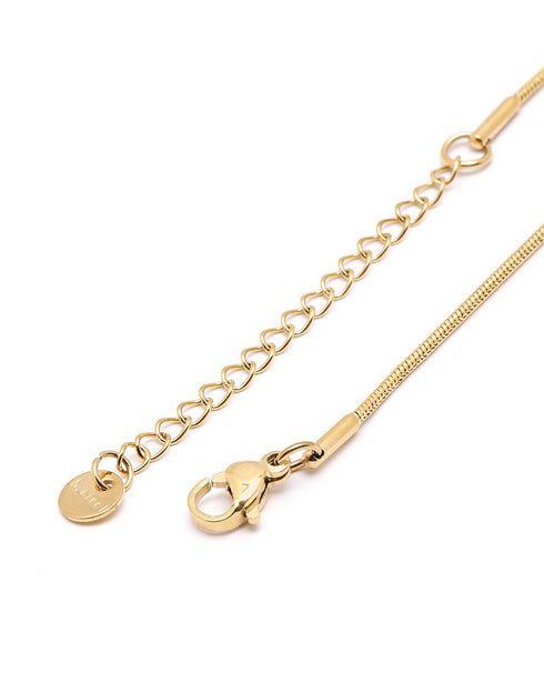 18kt Gold Plated Shell and Heart Pendant and Chain