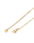 18kt Gold Plated Shell Puff Heart Reversible Pendant and Chain