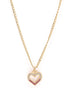18kt Gold Plated CZ Heart Pendant and Chain