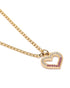 18kt Gold Plated CZ Heart Pendant and Chain