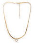 Gold Plated Heart Solitaire Necklace