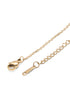 Gold Plated CZ Square Pendant and Chain