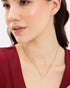 Gold Plated CZ Lifelines Star and Heart Necklace