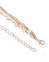 Rose Gold Plated Pearl Dangling Openable Heart Layered Necklace