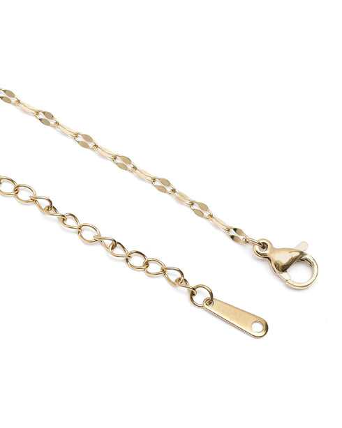 Gold Plated CZ Solitaire Pendant and Chain