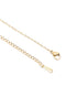 Gold Plated Pink CZ Floral Pendant and Chain