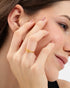 Gold Plated Bow Adjustable Ring