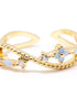 Gold Plated CZ Infinity Classic Ring