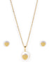 18kt Gold Plated Pearl and Heart Jewellery Set