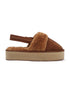 Women's Platform Mule Slipper with Plush Faux Fur