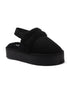 Women's Platform Mule Slipper with Plush Faux Fur