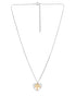 Rhodium and Gold Plated Heart Tree of Life I Love Mom Textured Pendant Necklace