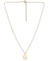 18kt Gold-Plated Enamel Mom & Child Silhouette Pendant Necklace