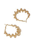 Anti-Tarnish Gold Plated Spiral Twisted Statement Hoops Earrings
