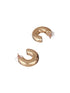 Anti-Tarnish 18 k Gold Plated Bold Statement C Half Hoop earrings