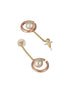 Anti-Tarnish Gold & Rose Gold Plated Chain Dangling Minimalist Earrings