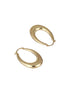 Anti-Tarnish Gold Plated U -Shaped Chunky Hoop Earrings