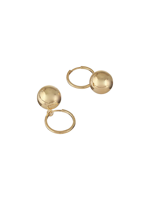 Anti-Tarnish Gold Plated water Drop Shaped Luxe Drop Earrings