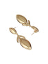Anti-Tarnish Gold Plated Elliptical Drop Earrings