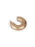 Anti-Tarnish 18 k Gold Plated Bold Statement C Half Hoop earrings