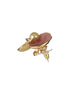 Anti-Tarnish 18k Gold Plated & Enamelled Floral Statement Studs Earrings
