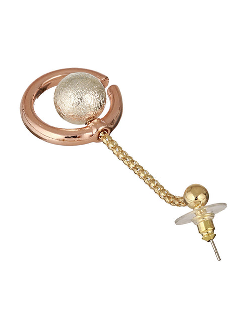 Anti-Tarnish Gold & Rose Gold Plated Chain Dangling Minimalist Earrings