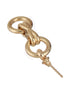 Anti-Tarnish 18k Gold Plated Criss Cross Dangling Link Earrings