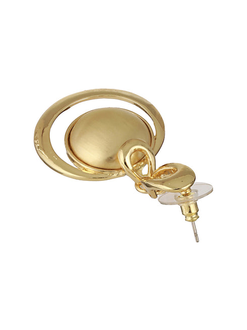 Anti-Tarnish Gold Plated Concentric balls Minimal Drop earrings