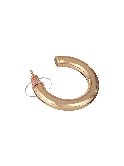 Anti-Tarnish Gold Plated Styling C Hoops earrings